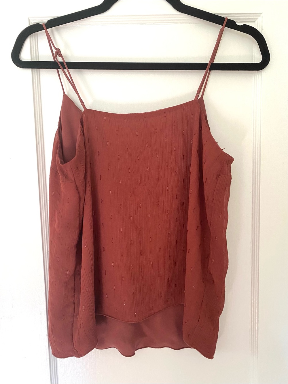 Express Rust Beaded Spaghetti-Strap Cami - Picture 2 of 3
